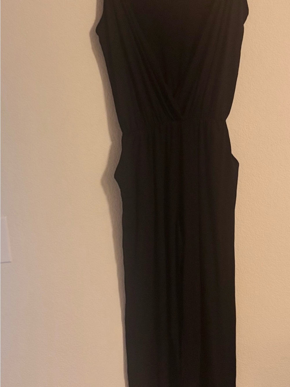 Sleeveless Black Jumpsuit with Elastic Waist